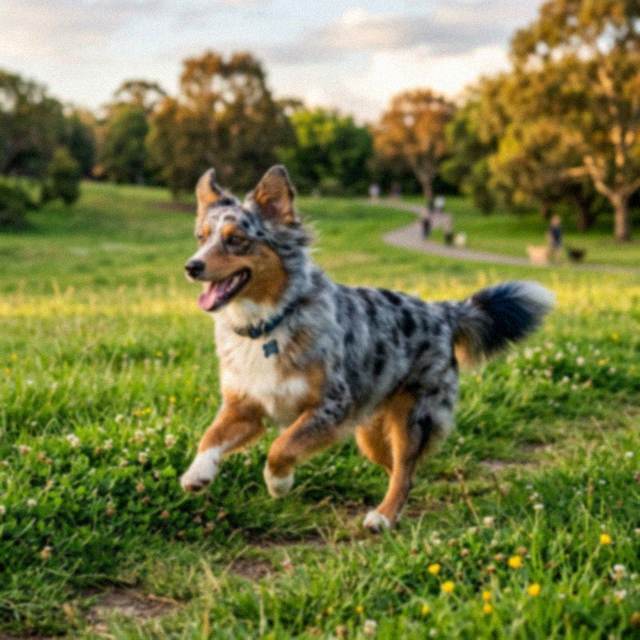 Lucky - Berger Australien courant joyeusement