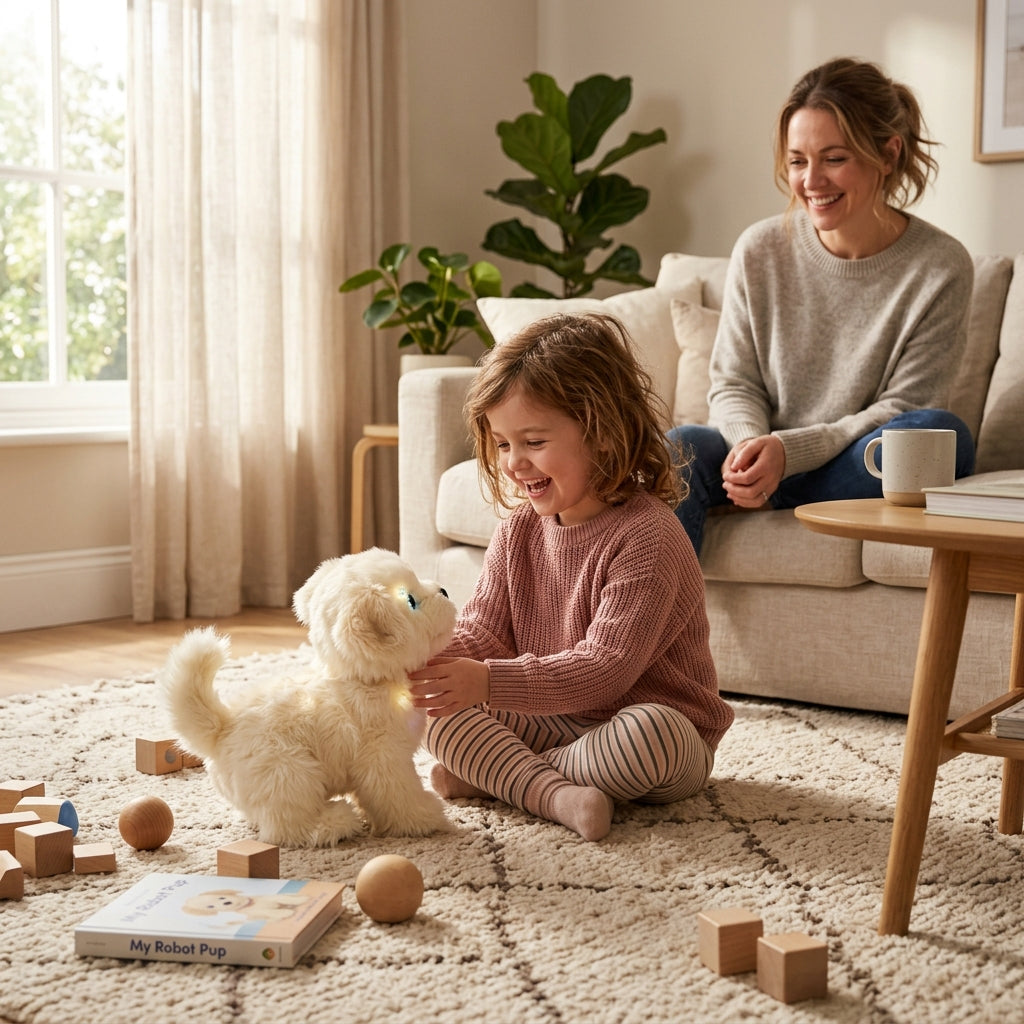 Enfant et chiot