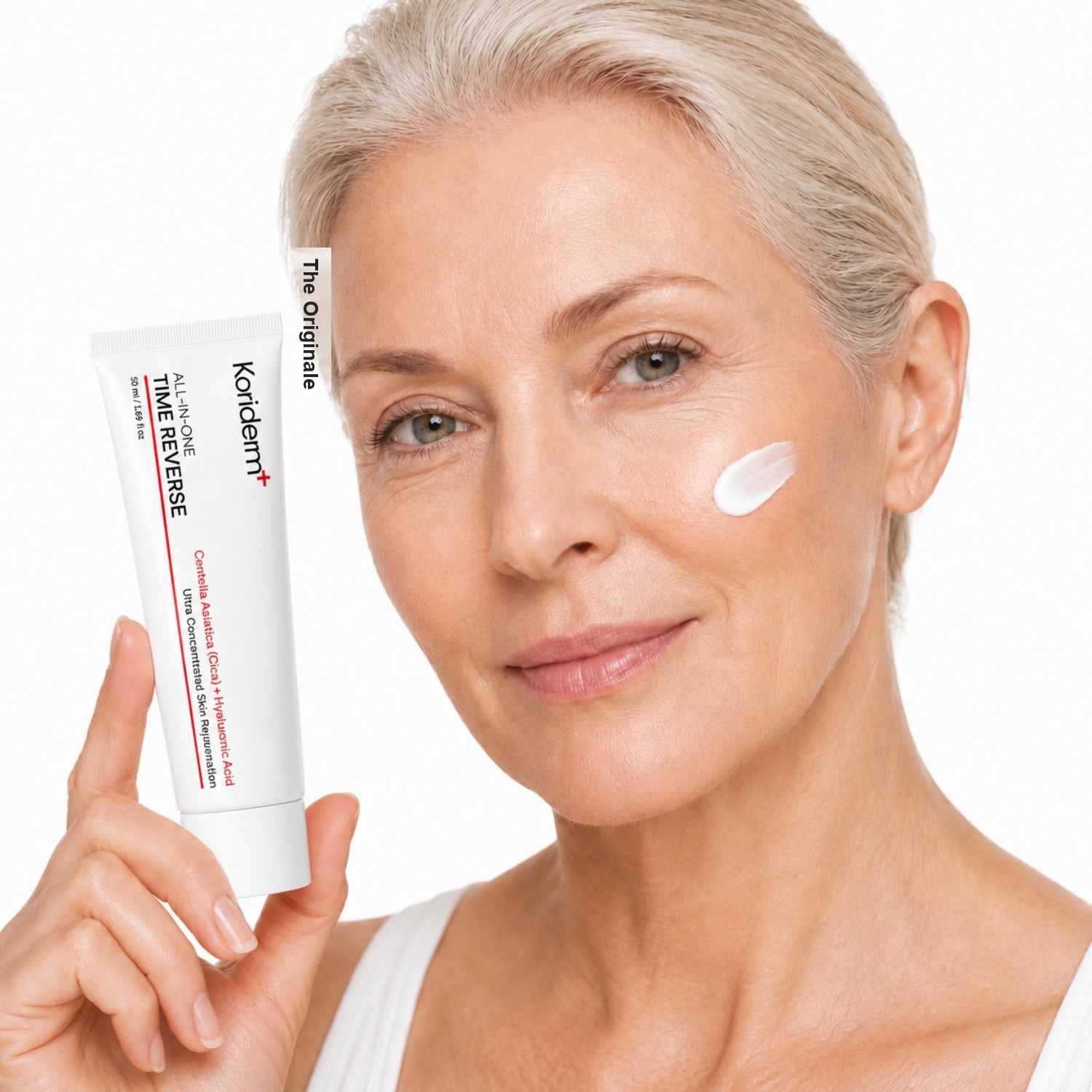 Application texture crème rajeunissante