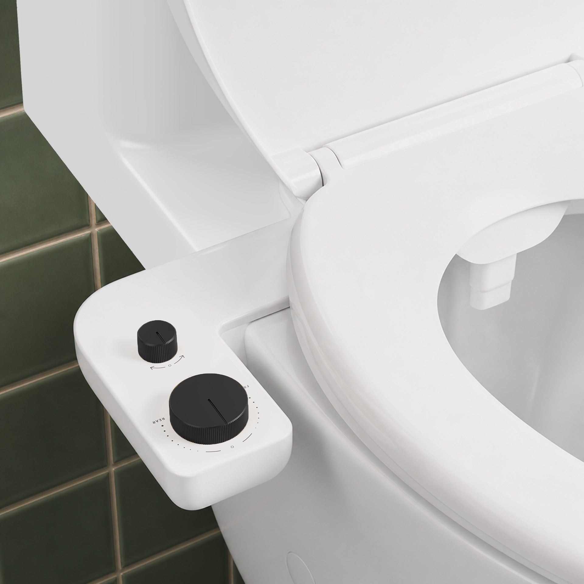Bidet WC Double Buse Finition Noir Mat Moderne