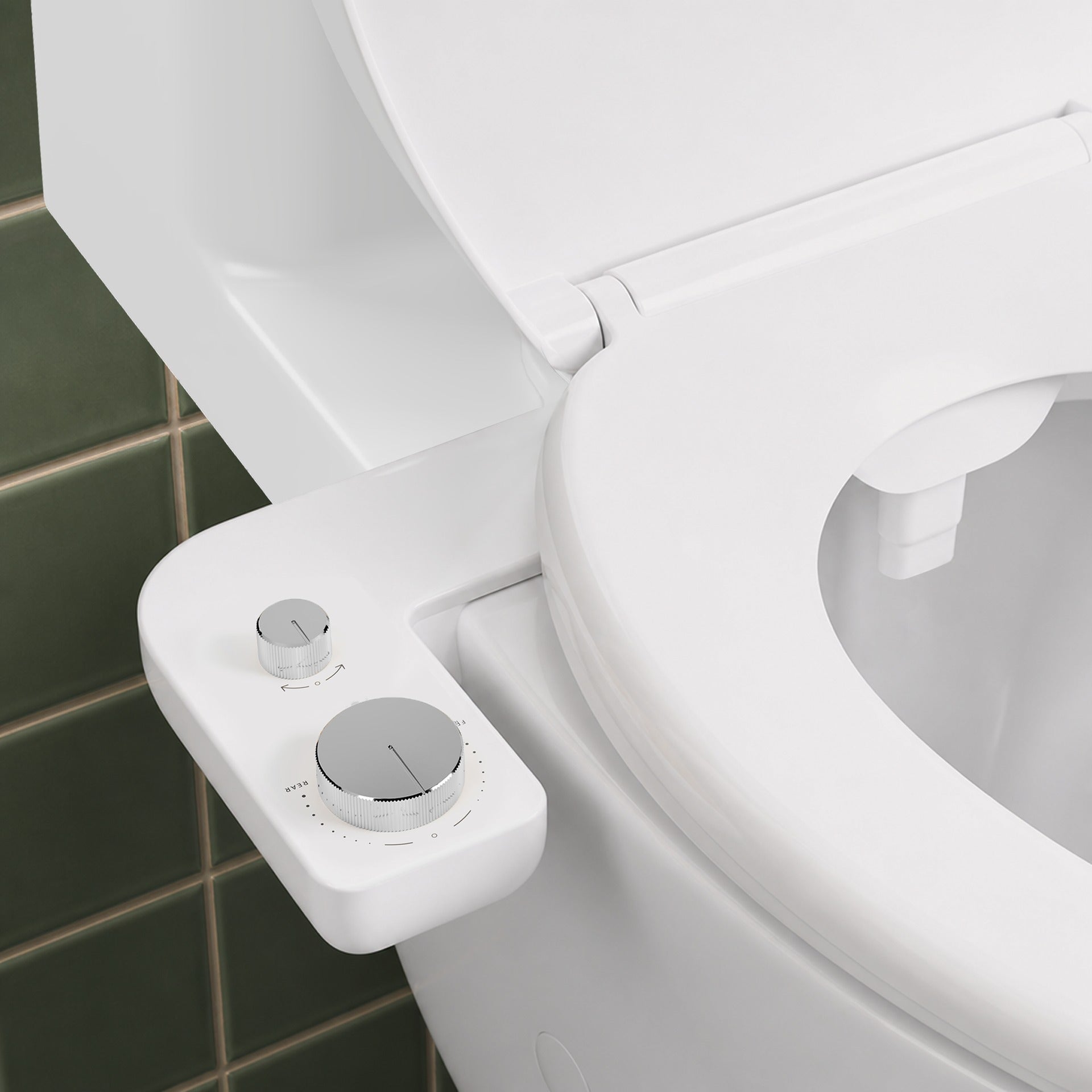 Bidet WC Double Buse Finition Chrome Miroir
