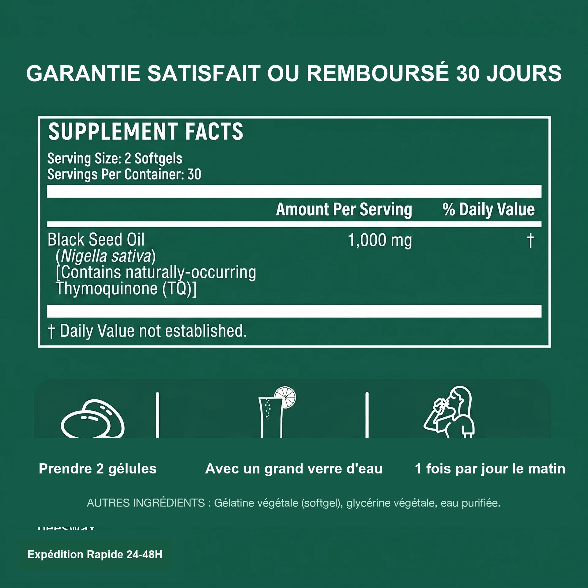 Informations nutritionnelles et conseils d'utilisation
