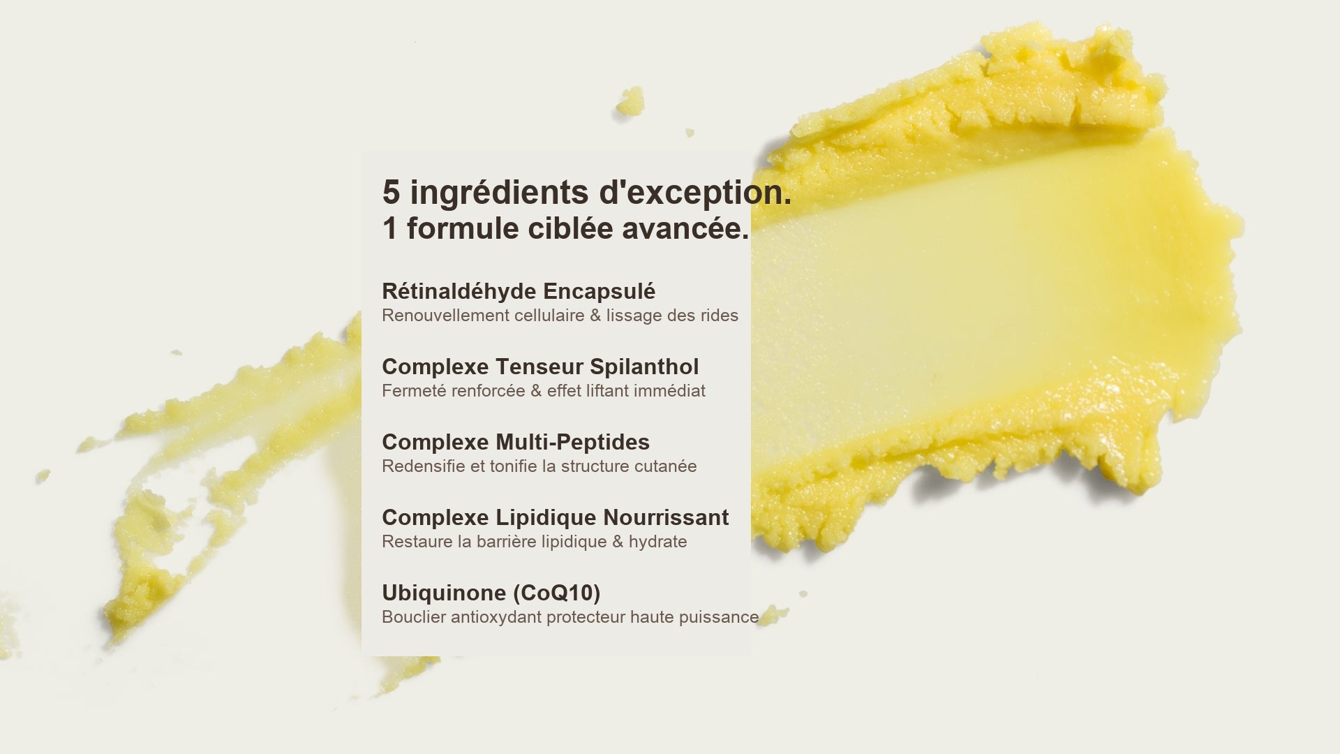 5 ingrédients actifs puissants formule rétinaldéhyde